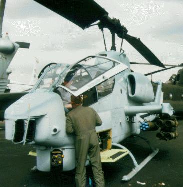 Image of a AH-1W USMC Cobra Helicopter.