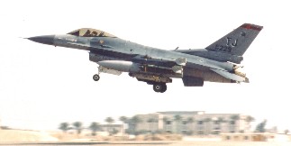 A loaded 401TFW F-16